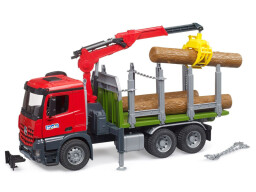 Bruder MB Arocs Přepravník na dřevo s hydraulickou rukou 1:16